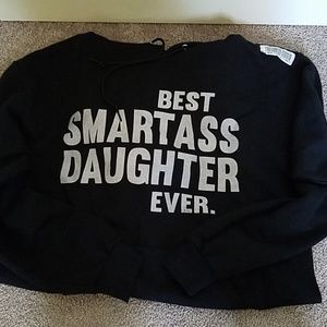 New black hooded sweatshirt